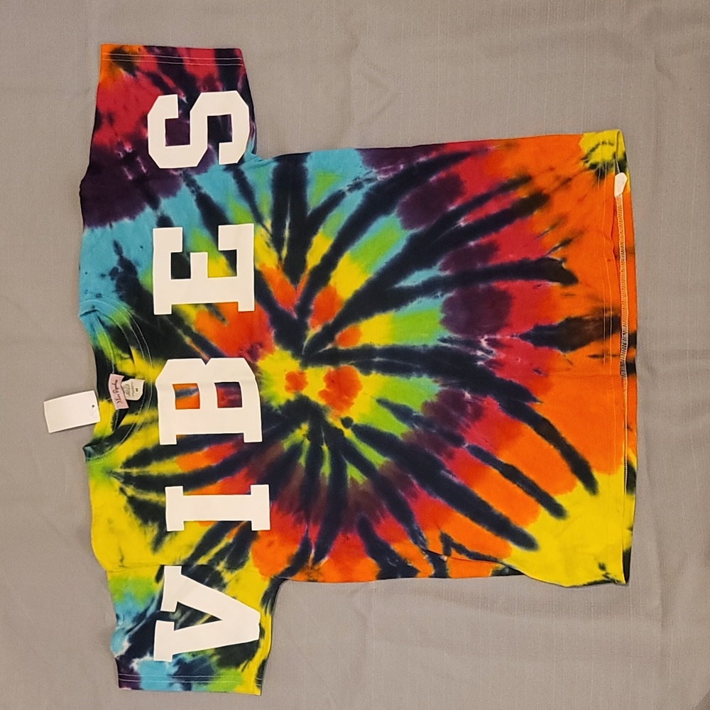"VIBES" Tie Dye T Shirt